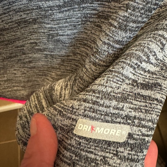 DANSKIN NWOT Pink Black And Gray Hoodie Hooded Sweatshirt Jacket Coat Dri Layer - Picture 8 of 14